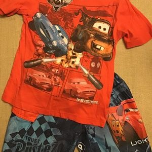 Disney Cars T-Shirt and Swim Trunks LOT